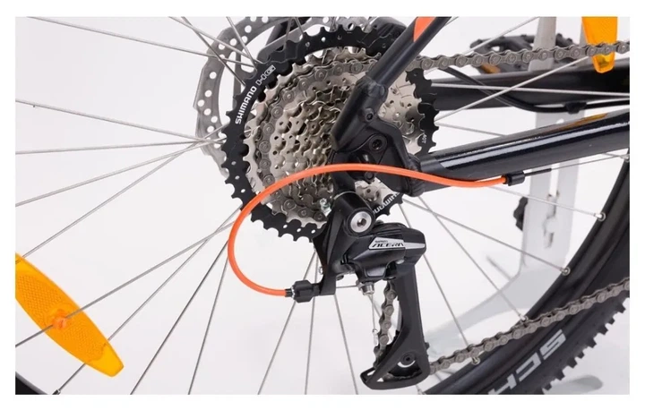 Велосипед KTM CHICAGO 272 27.5 " рама M / 43, чорний матовий (Помаранчевий), 2022 (SPT_22814113) - изображение 7