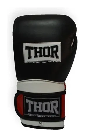 Рукавички боксерські THOR PRO KING 10oz / шкіра / чорно-червоно-білі (SPT_8041/02(Leather) B/R/Wh 10 oz.) - изображение 3
