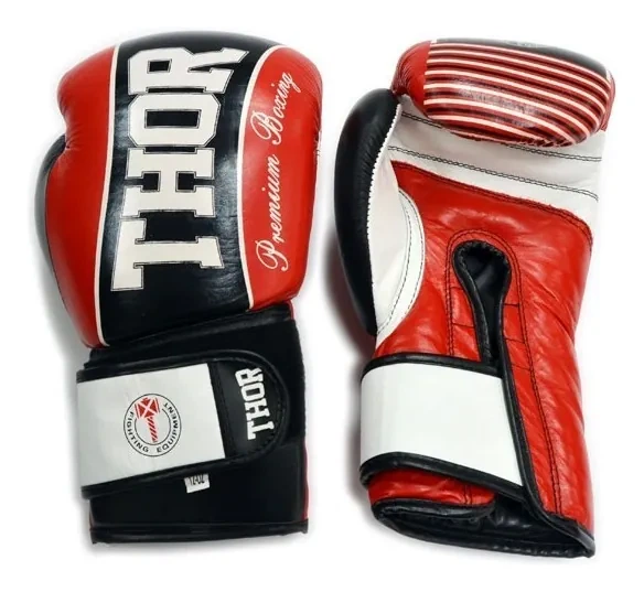 Рукавички боксерські THOR THUNDER 10oz / шкіра / червоні (SPT_529/13(Leather) RED 10 oz.) - изображение 2