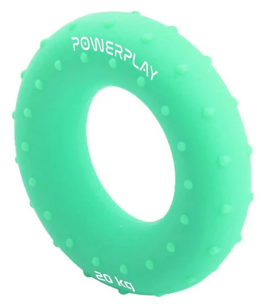 Еспандер кистьовий силіконовий PowerPlay PP-4338 Hand Grip Medium 20 кг. Зелений (PP_PP_4338_Green_20kg) - изображение 2