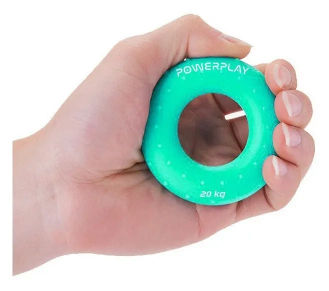 Еспандер кистьовий силіконовий PowerPlay PP-4338 Hand Grip Medium 20 кг. Зелений (PP_PP_4338_Green_20kg) - изображение 3