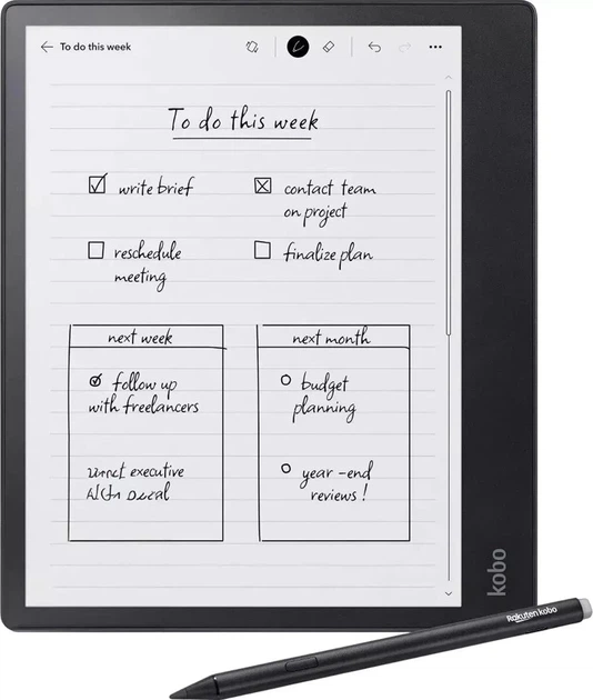 Електронна книга Kobo Elipsa 2E Black (N605-KU-BK-K-BU) - Фото 2 Електронна книга Kobo Elipsa 2E Black (N605-KU-BK-K-BU) - изображение 2