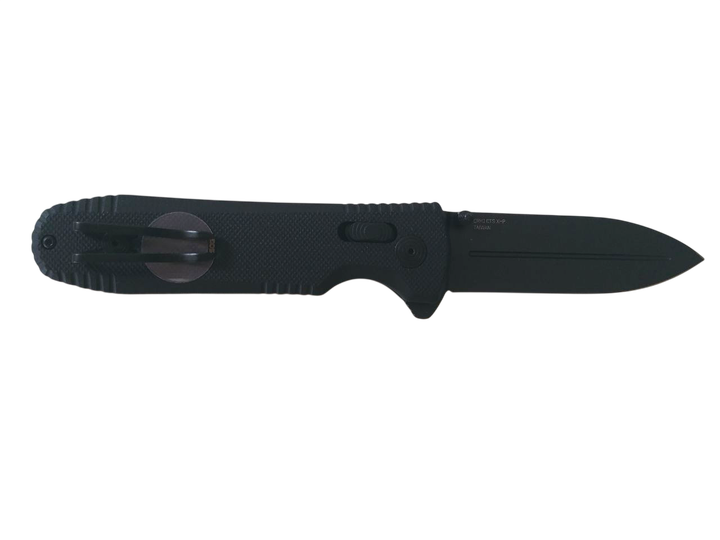 Ніж складаний SOG Pentagon XR MK3 BlackOut, замок XR Lock, лезо Plain Black TiNi CRYO CTS-XHP, руківя Black G10, Тайвань, 12-61-01-57 - изображение 3