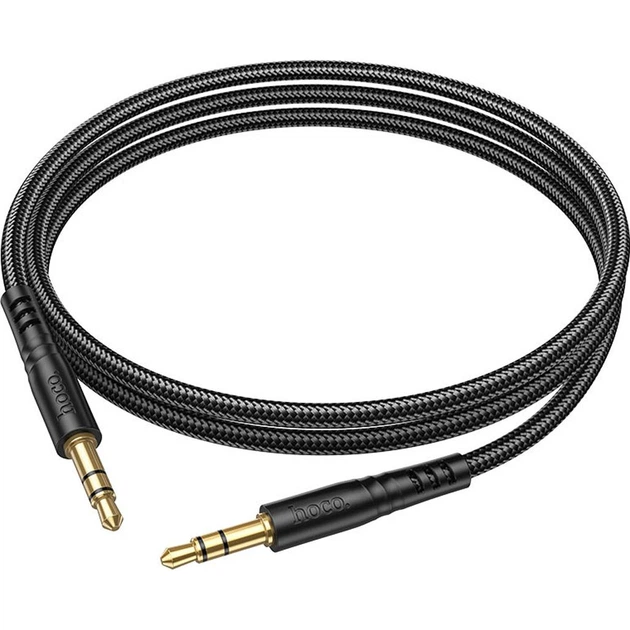 Кабель Hoco UPA24 Smooth 3.5mm to 3.5mm 1m Black (6931474789136) [170921] - зображення 5