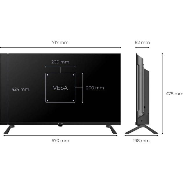Телевизор Kivi H800KB 32" LCD HD (32H800KB) [174535] - изображение 4