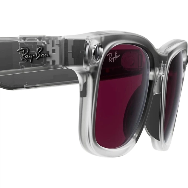 Смарт-очки Ray-Ban Meta Wayfarer Gen 2 Limited Edition Standard Matte Transparent Frame/Clear to Ruby Transitions Lenses (RW4012 6770MI 50-22) [174916] - изображение 8