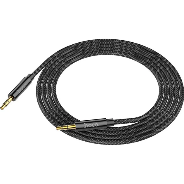 Кабель Hoco UPA19 3.5mm to 3.5mm 2m Black (6931474759894) [170920] - изображение 3