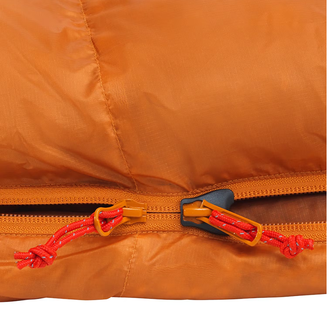 Спальний мішок туристичний Robens Scoria UL -6C Long 195 см Лівий Orange (5709388160546) - зображення 9