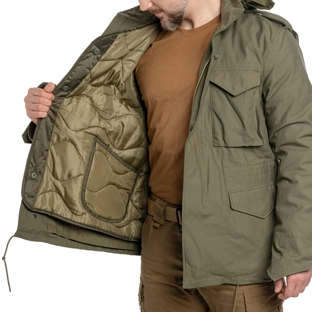 Підстібка американська для куртки M65 XL Olive - зображення 5