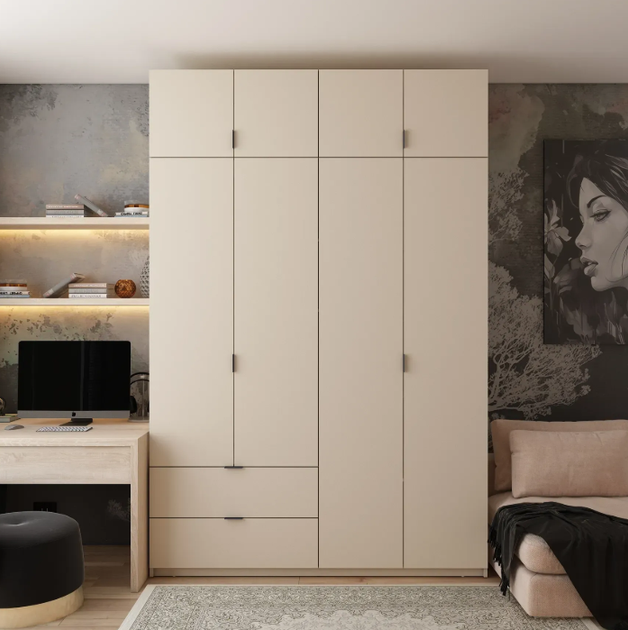 Шафа для одягу Doros Лукас Кашемір 180х50х240 (80737729) - Фото 1 Шафа для одягу Doros Лукас Кашемір 180х50х240 (80737729) - зображення 1