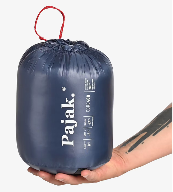 Śpiwór puchowy Pajak Core 400 Short 165 cm Lewy Navy (5905669162364) - obraz 7