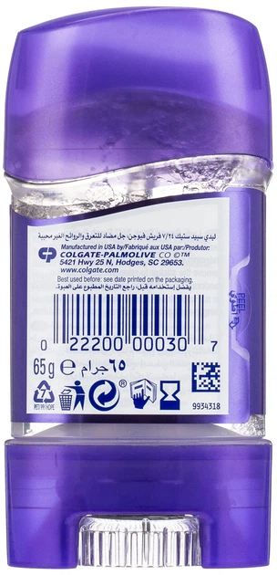 Антиперспирант-дезодорант женский гелевый Lady Speed Stick Invisible Dry Power Fresh Fusion, 65 мл - изображение 3