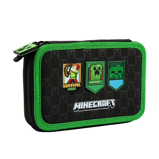 Пенал школьный на 2 отделения без наполнения Yes HP-01 Minecraft Adventure 533718 - изображение 2