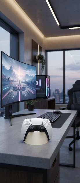 Подставка для контроллера DualSense PlayStation 5 Белая - Фото 3 Подставка для контроллера DualSense PlayStation 5 Белая - изображение 3
