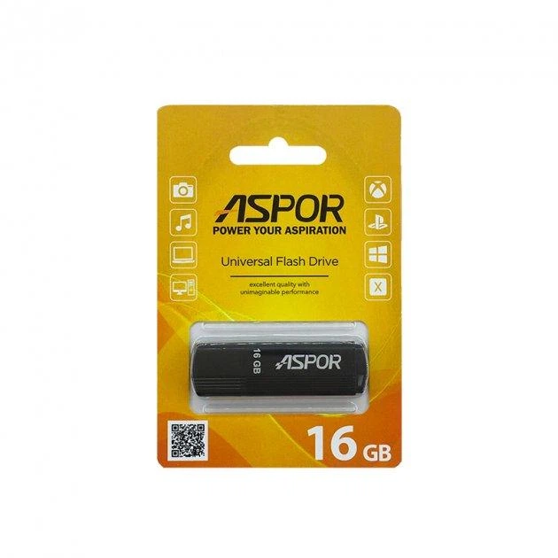 USB флешка Aspor AR121 16 ГБ черный (985012) - изображение 2