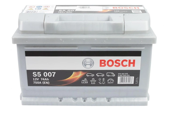Акумулятор 12V 74Ah 750A R+ S5 278×175×175 мм 0092S50070 - изображение 4