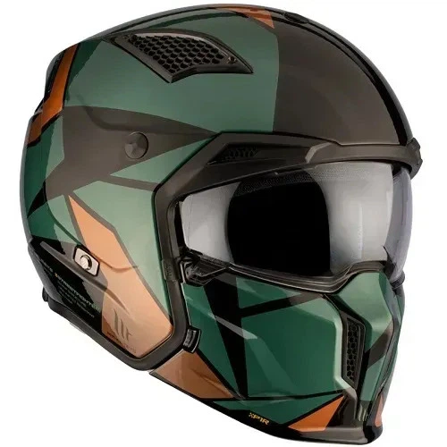 Шолом MT Streetfighter SV S P1R, M, Зелений/Бронзовий (3080485) - изображение 4