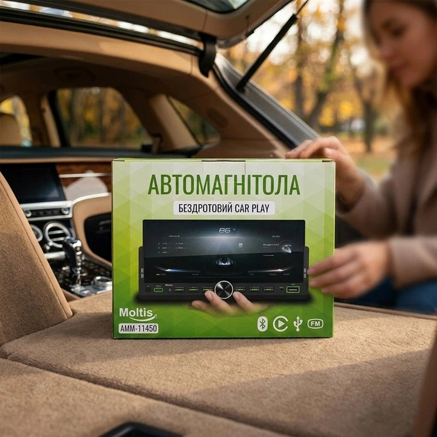 Moltis AMM-11450 автомагнитола 2DIN CarPlay Android Auto Bluetooth - изображение 4