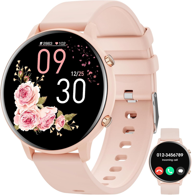 Смарт-годинник Hwagol 1.39" HD, Bluetooth дзвінки, 140+ спортивних режимів, пульсометр, монітор сну, IP67, Android/iOS - зображення 2
