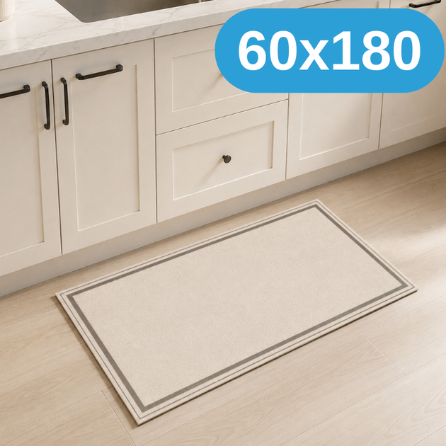 Кухонний килимок 60×180 см — антиковзкий прямокутний килимок для кухні, м’який та легкий у догляді KT9000258 - Фото 1 Кухонний килимок 60×180 см — антиковзкий прямокутний килимок для кухні, м’який та легкий у догляді KT9000258 - зображення 1
