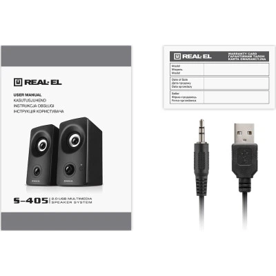 Акустическая система REAL-EL S-405 USB Black - изображение 8