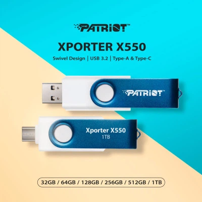 USB флеш накопичувач Patriot 64GB Xporter X550 USB 3.2/Type-C - зображення 5