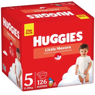 Підгузки Huggies Little Movers 5 (11-25 кг) M-pack, 126 шт - Фото 6 Підгузки Huggies Little Movers 5 (11-25 кг) M-pack, 126 шт - зображення 6