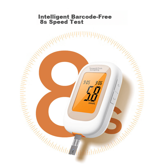 Yuwell Medical Precision Blood Glucometer 550 Прилад для вимірювання рівня глюкози в крові при діабеті + 200 тест-смужок + 200 ланцетів - Фото 6 Yuwell Medical Precision Blood Glucometer 550 Прилад для вимірювання рівня глюкози в крові при діабеті + 200 тест-смужок + 200 ланцетів - зображення 6