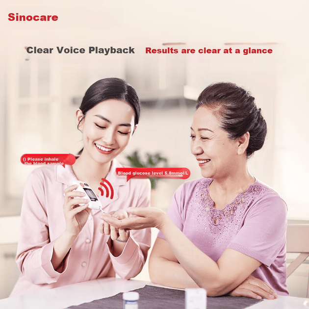 Глюкометр Sinocare GA-3 для дому високоточний, 300 смужок - зображення 4