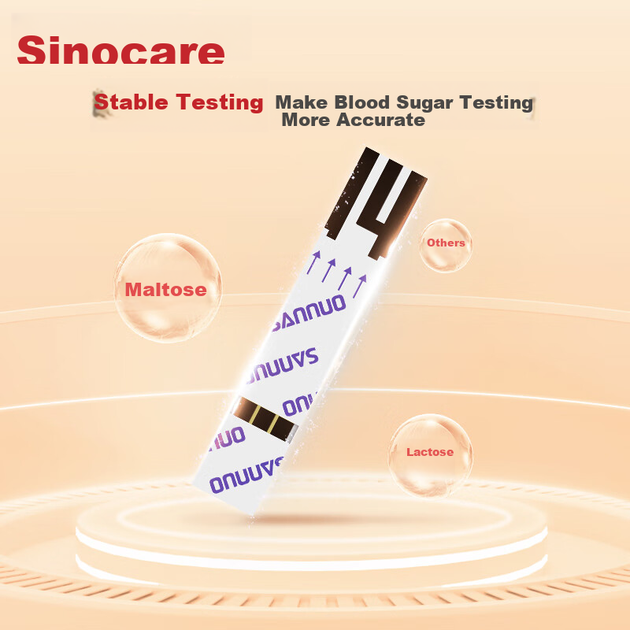 Глюкометр Sannuo Stable No-Code с 300 тест-полосками - изображение 5