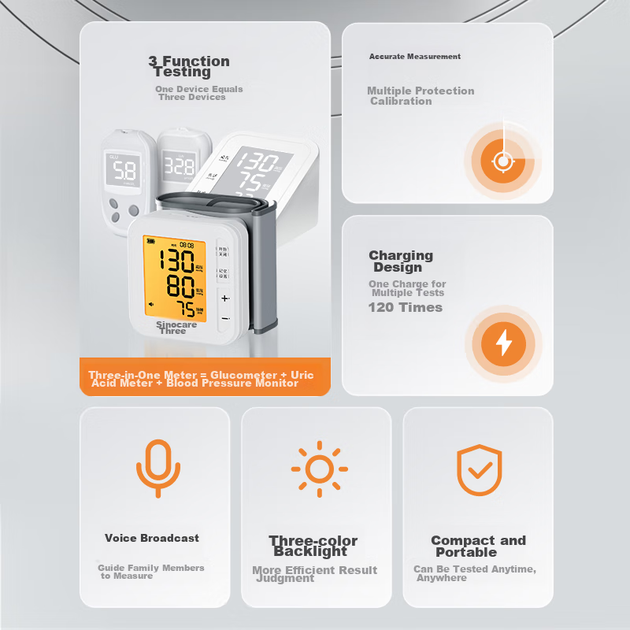 Тест-полоски Sannuo YTN11 для глюкозы/мочевой кислоты, 100шт - изображение 3