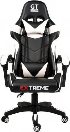 Комп'ютерне крісло EXTREME R-26 Чорно-білий для геймерів та роботи - изображение 2