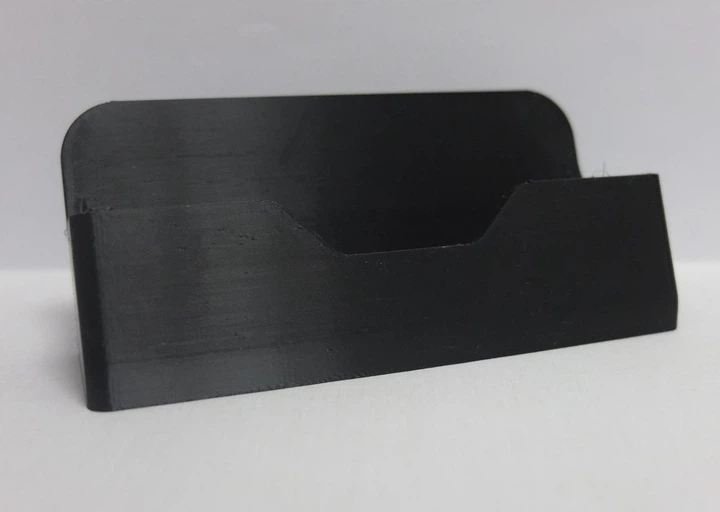 Тримач для візиток Бізнес Настільна підставка для візиток 3D Друк Пластик Чорний - Фото 2 Тримач для візиток Бізнес Настільна підставка для візиток 3D Друк Пластик Чорний - зображення 2