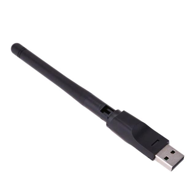 USB WiFi адаптер RT 7601 черный компактный с внешней антенной для ресивера и доступа к интернету - Фото 2 USB WiFi адаптер RT 7601 черный компактный с внешней антенной для ресивера и доступа к интернету - изображение 2