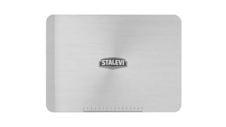 Велика кухонна обробна дошка STALEVI 30×40 см з харчової нержавіючої сталі AISI 304 - зображення 4