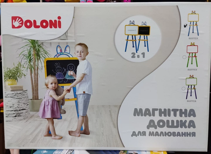 Мольберт для рисования магнитный двухсторонний ТМ Doloni - изображение 2