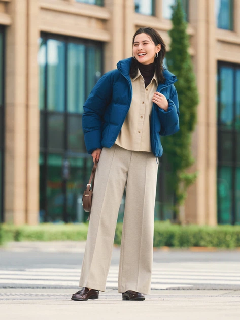 Фланелевая рубашка Uniqlo 1159855871 (Бежевый XL) - изображение 3