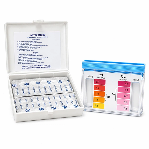 Тестер для басейну AquaDoctor Box таблетковий Cl/pH, 20 тестів - зображення 2