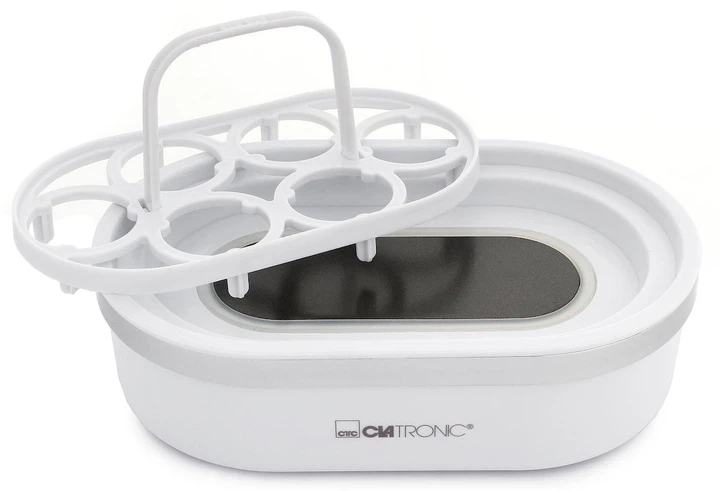 Електрична яйцеварка Clatronic EK 3497 400 Вт, до 6 яєць, мірний стакан, проколювач яєць, біло-срібляста - Фото 3 Електрична яйцеварка Clatronic EK 3497 400 Вт, до 6 яєць, мірний стакан, проколювач яєць, біло-срібляста - зображення 3
