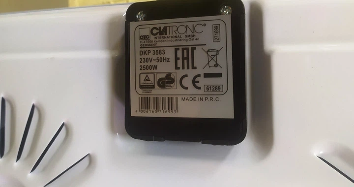 Настольная электроплита Clatronic DKP 3583 2500 Вт, 2 конфорки - изображение 4