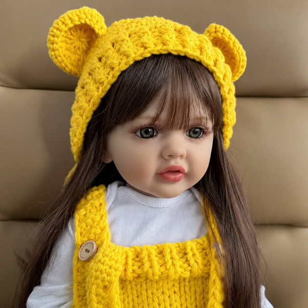 Реалістична Кукла Реборн 55 см повністю вінілова Doll Reborn Baby К0100227 - зображення 2