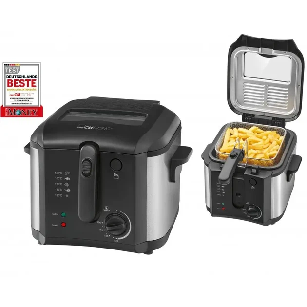 Фритюрница Clatronic FR 3649 2,5л, 1600 Вт, черная нержавеющая сталь - изображение 6