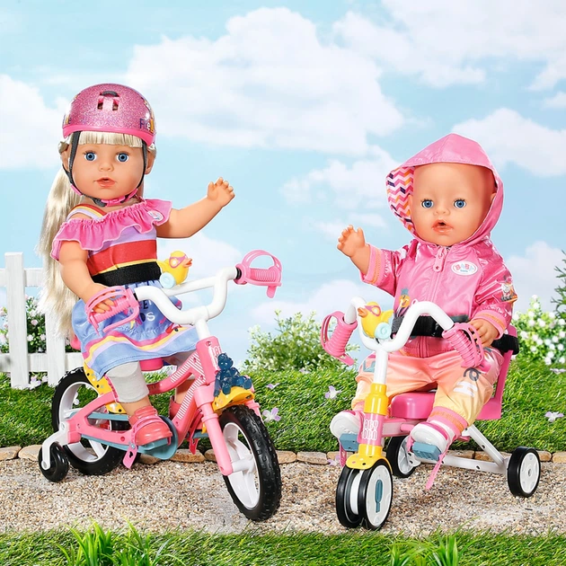 Триколісний велосипед для ляльки Baby Born – Пригоди з Бертою - Фото 7 Триколісний велосипед для ляльки Baby Born – Пригоди з Бертою - изображение 7
