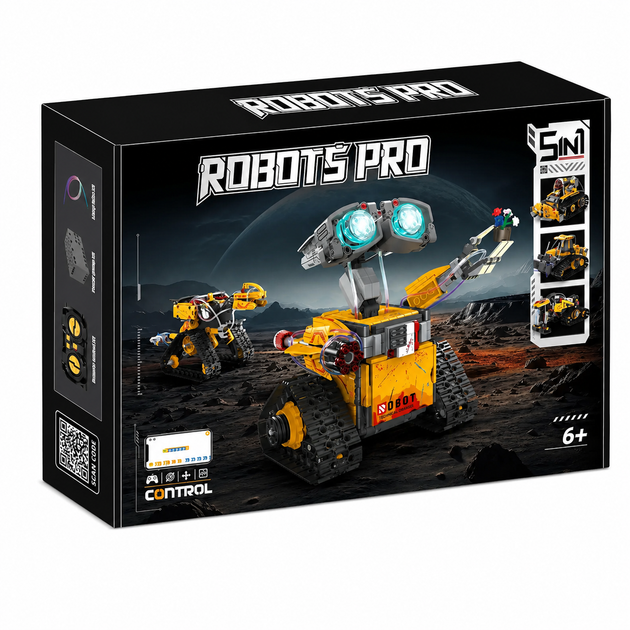 Конструктор Wall-E робот 5 в 1 STEM програмований Robots Pro K96175 - зображення 2
