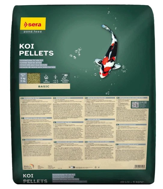 Корм Sera Koi Pellets для прудовых рыб (Кои) в виде гранул, 40 л (5 кг) - Фото 1 Корм Sera Koi Pellets для прудовых рыб (Кои) в виде гранул, 40 л (5 кг) - изображение 1