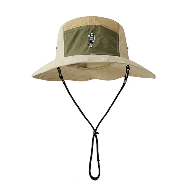 Панама Bucket Hat водостойкая унисекс Beige - Фото 1 Панама Bucket Hat водостойкая унисекс Beige - изображение 1