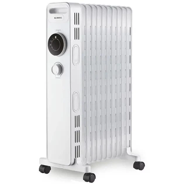 Електричний масляний радіатор KUMTEL KUM-1230S White Економний оливний нагрівач для будинку та офісу Побутовий - Фото 2 Електричний масляний радіатор KUMTEL KUM-1230S White Економний оливний нагрівач для будинку та офісу Побутовий - зображення 2
