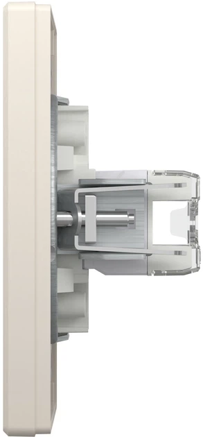 Розетка комп'ютерна RJ45 UTP кат. 5Е подвійна Schneider Electric Asfora Крем EPH4400123 - зображення 3