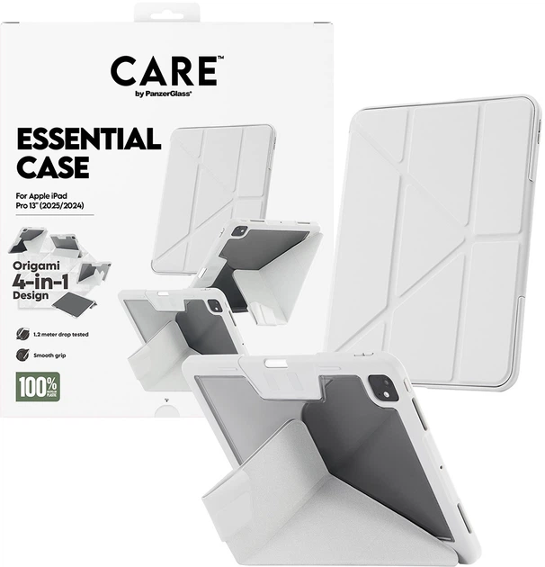 Чохол-книжка для планшета PanzerGlass CARE Essential Case для Apple iPad Pro 13" (2024-2025) Grey (CR65914) - зображення 4