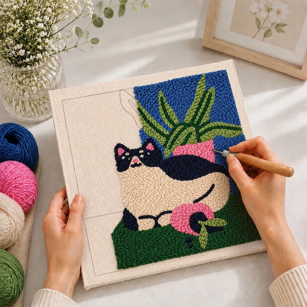 Набор для ковровой вышивки «Кот-проказник» - изображение 3